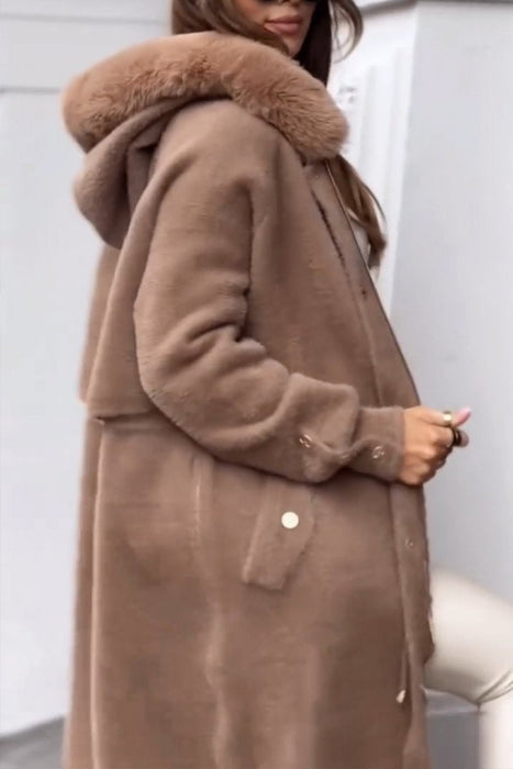 Winter Zip Up Hooded Warm Coat