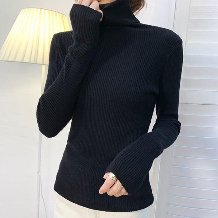 Women Pullover Turtleneck Sweaters