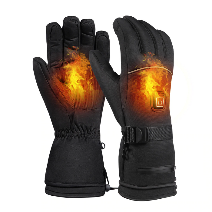 Electric Battery Heated Gloves - Waterproof, Thermal Heat, Touch Scree ...