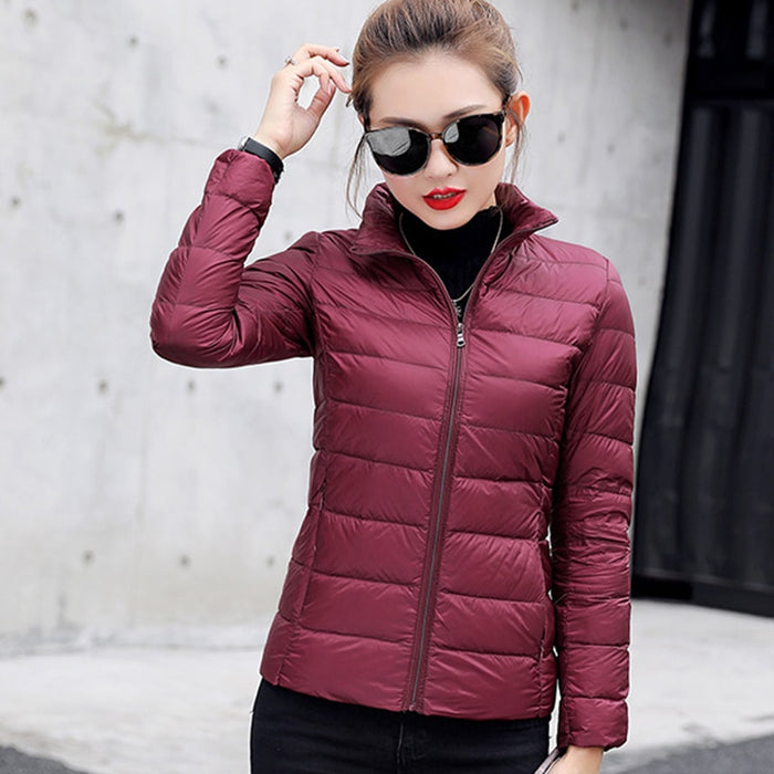 Winter Warm Stand Collar Hiking Jackets For Women