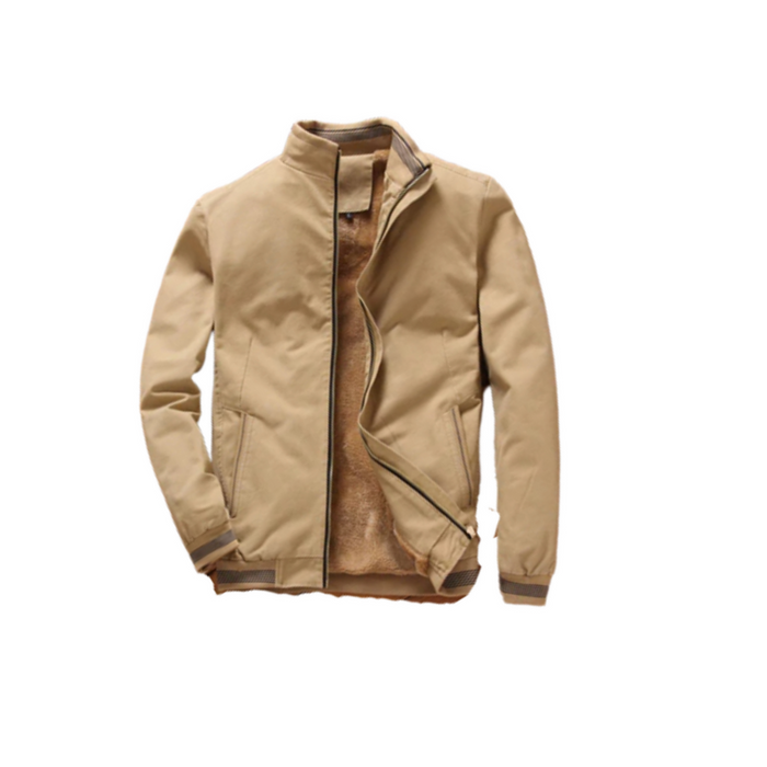 Outwear Fleece Thick Warm Windbreaker Jacket For Men