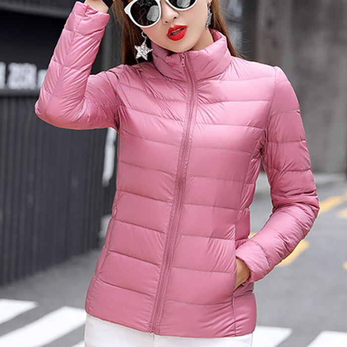 Winter Warm Stand Collar Hiking Jackets For Women