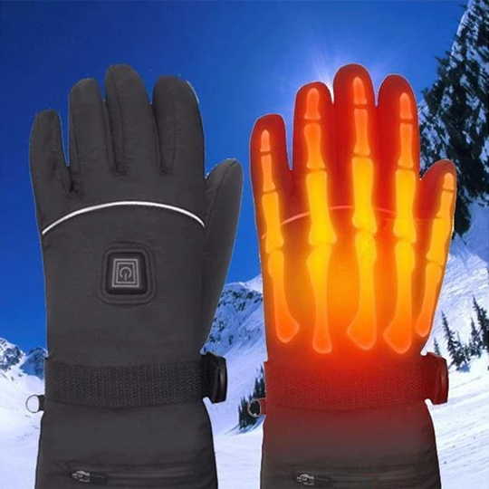 Electric Battery Heated Gloves - Waterproof, Thermal Heat, Touch Screen Finger Tips