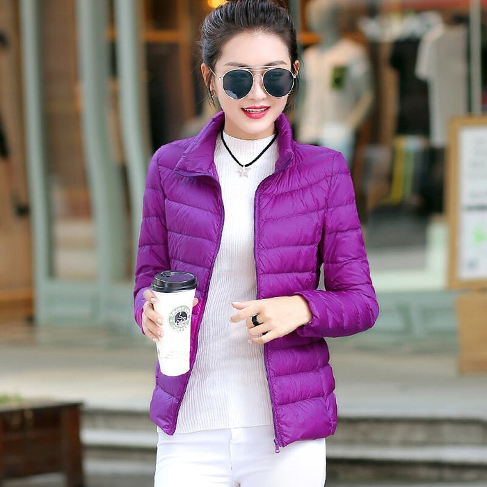 Winter Warm Stand Collar Hiking Jackets For Women