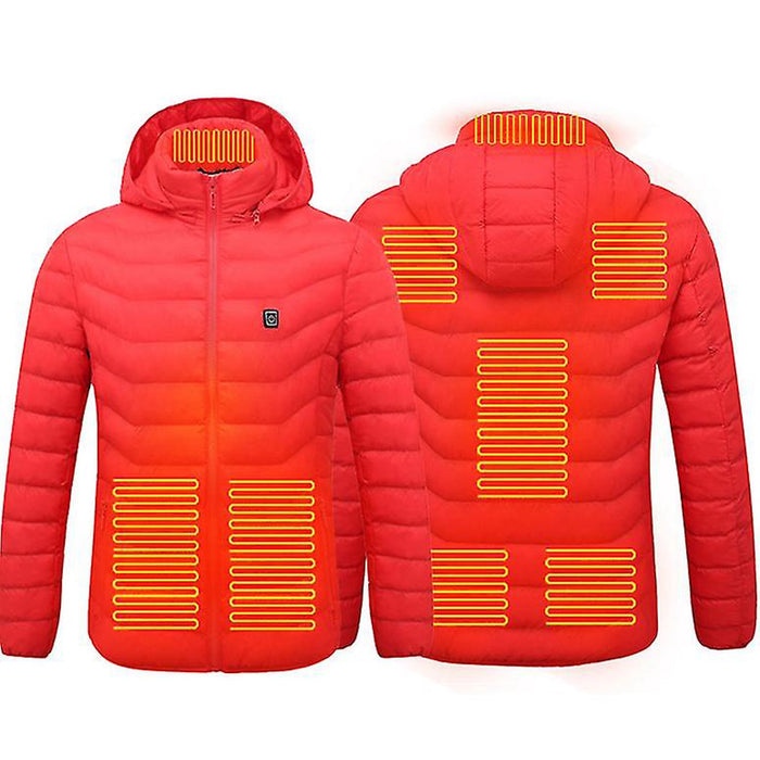 Electric Battery Heated Hooded Jacket - Waterproof , Thermal Heating