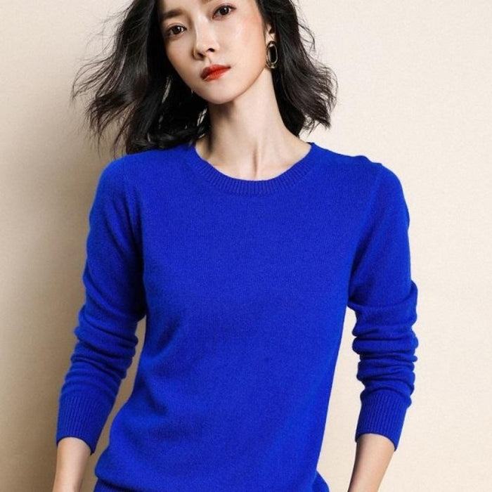 Solid Colors Spring Winter Wool Sweater