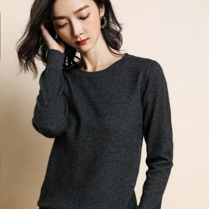 Solid Colors Spring Winter Wool Sweater