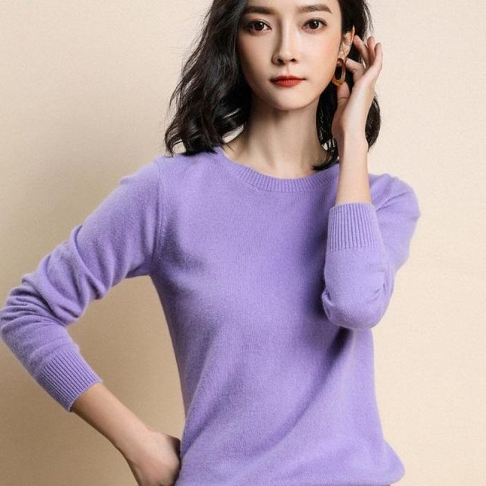 Solid Colors Spring Winter Wool Sweater