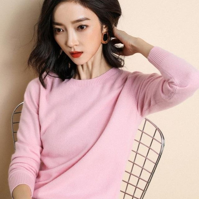 Solid Colors Spring Winter Wool Sweater