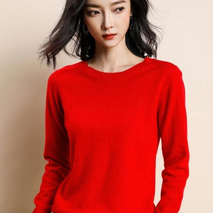 Solid Colors Spring Winter Wool Sweater