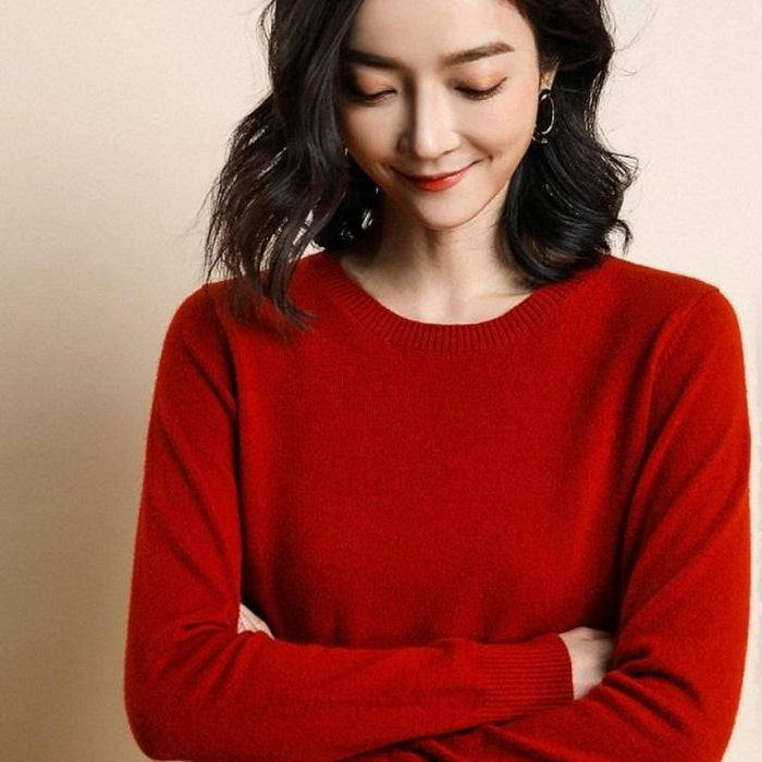 Solid Colors Spring Winter Wool Sweater