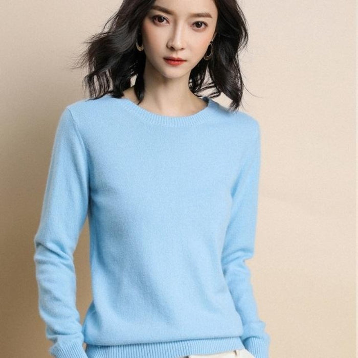 Solid Colors Spring Winter Wool Sweater