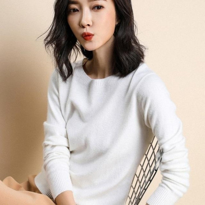 Solid Colors Spring Winter Wool Sweater