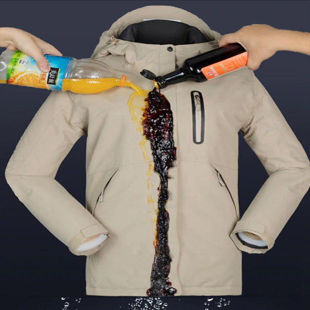 Electric Battery Heated Windbreaker Jacket For Men - Waterproof , Thermal Heat
