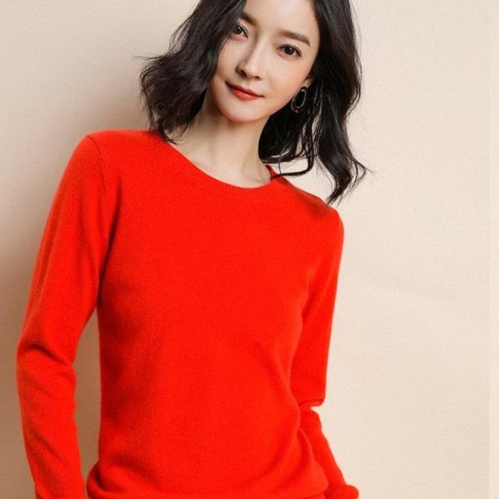 Solid Colors Spring Winter Wool Sweater