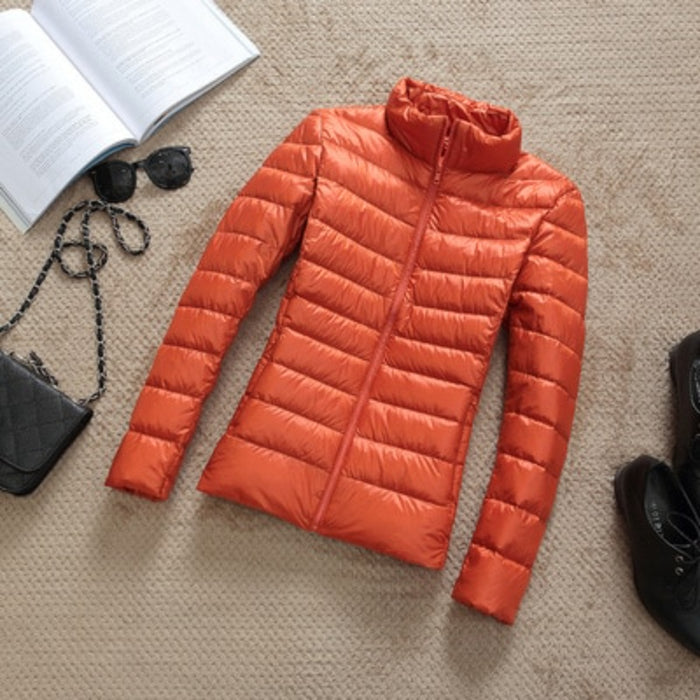 Slim Short Warm Jacket For Women