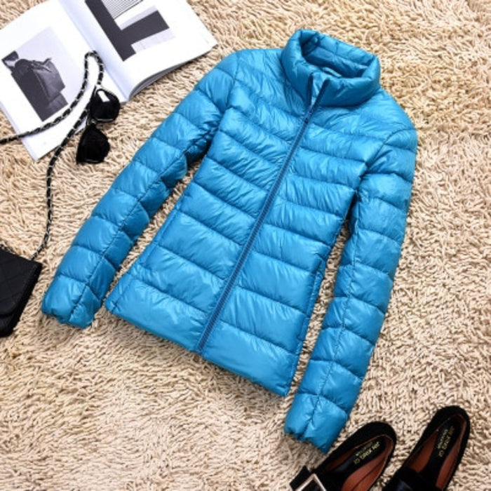 Slim Short Warm Jacket For Women