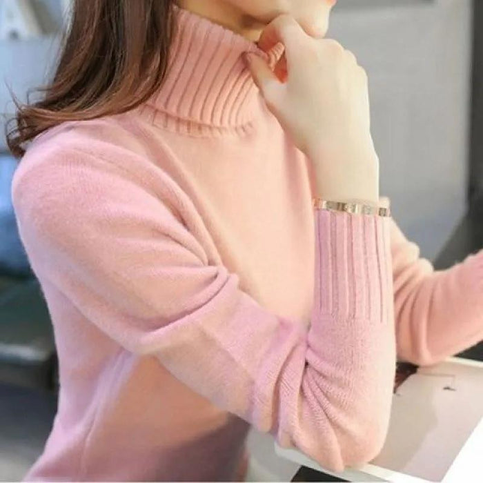 Turtleneck Trending Pullover Women's Sweater