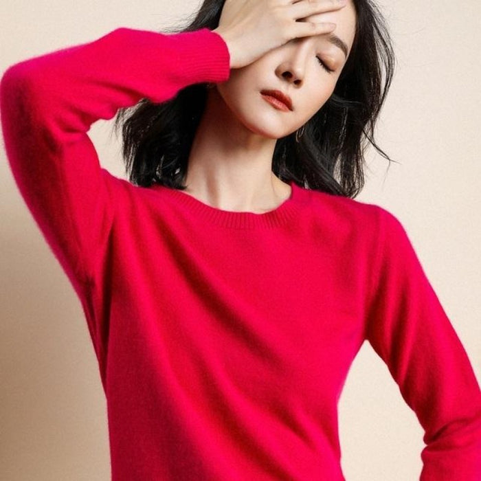 Solid Colors Spring Winter Wool Sweater