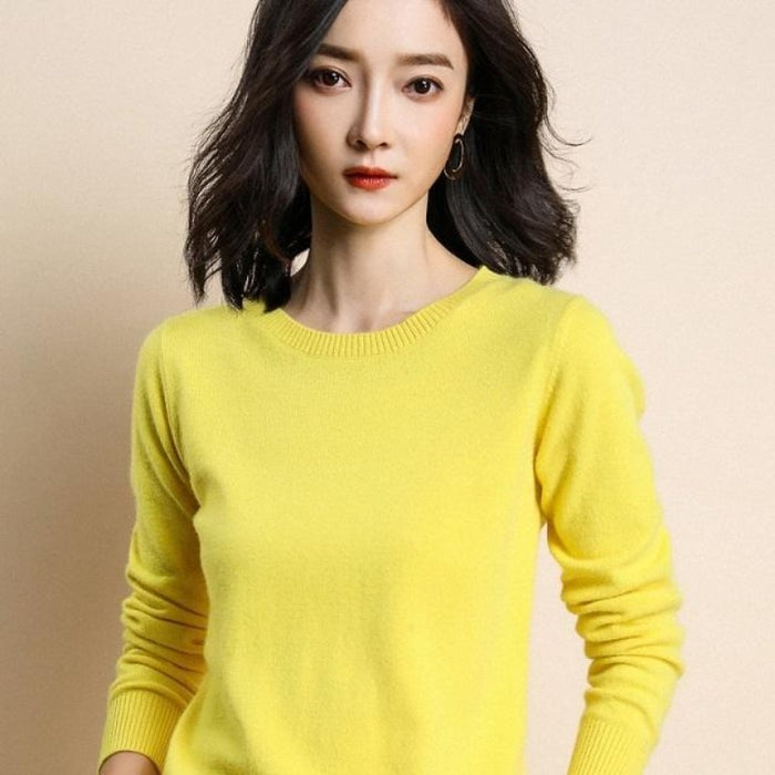 Solid Colors Spring Winter Wool Sweater